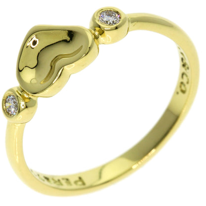 TIFFANY&Co. Full Heart 2P Diamond Ring K18 Yellow Gold Ladies [Used]