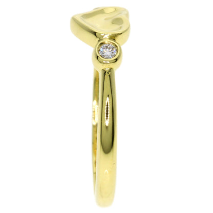 TIFFANY&Co. Full Heart 2P Diamond Ring K18 Yellow Gold Ladies [Used]