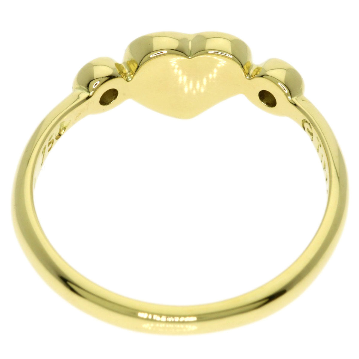 TIFFANY&Co. Full Heart 2P Diamond Ring K18 Yellow Gold Ladies [Used]