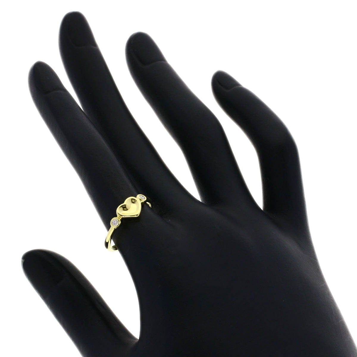 TIFFANY&Co. Full Heart 2P Diamond Ring K18 Yellow Gold Ladies [Used]