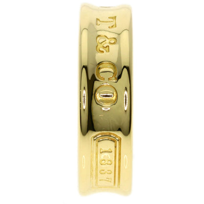 TIFFANY&Co. 1837 Narrow Ring K18 Yellow Gold Ladies [Used]