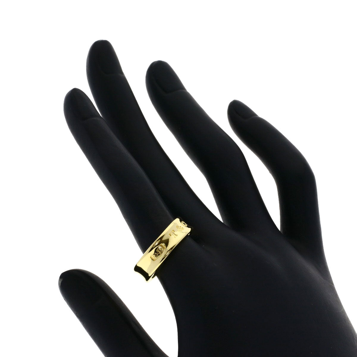 TIFFANY&Co. 1837 Narrow Ring K18 Yellow Gold Ladies [Used]