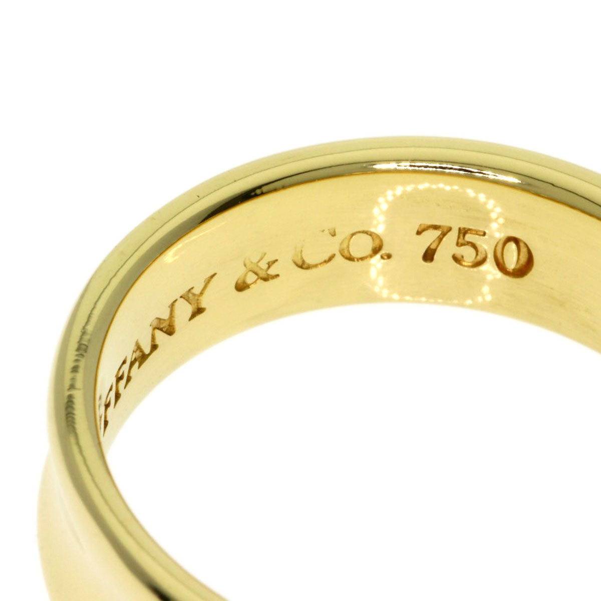 TIFFANY&Co. 1837 Narrow Ring K18 Yellow Gold Ladies [Used]