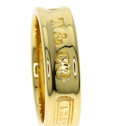 TIFFANY&Co. 1837 Narrow Ring K18 Yellow Gold Ladies [Used]