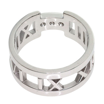 TIFFANY&Co. Atlas Open 3P Diamond Ring K18 White Gold Ladies [Used]