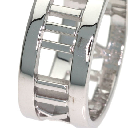 TIFFANY&Co. Atlas Open 3P Diamond Ring K18 White Gold Ladies [Used]