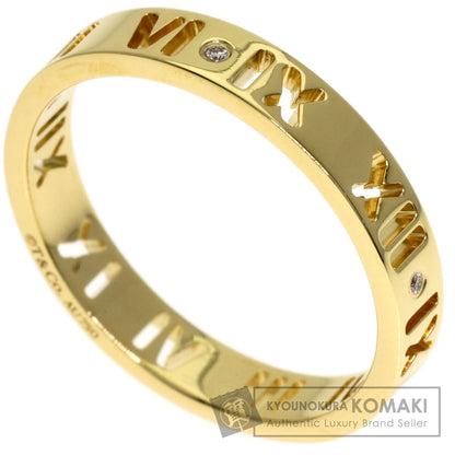 TIFFANY&Co. Atlas 4P Diamond Ring K18 Yellow Gold Ladies [Used]
