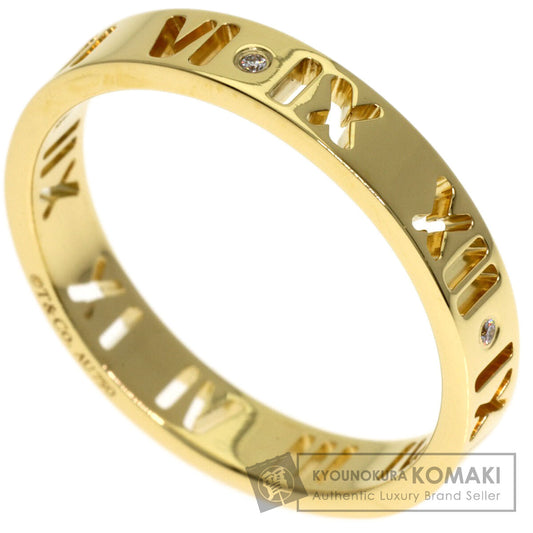 TIFFANY&Co. Atlas 4P Diamond Ring K18 Yellow Gold Ladies [Used]
