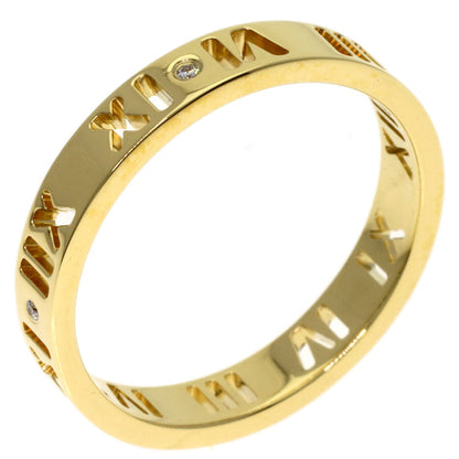 TIFFANY&Co. Atlas 4P Diamond Ring K18 Yellow Gold Ladies [Used]