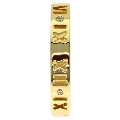 TIFFANY&Co. Atlas 4P Diamond Ring K18 Yellow Gold Ladies [Used]