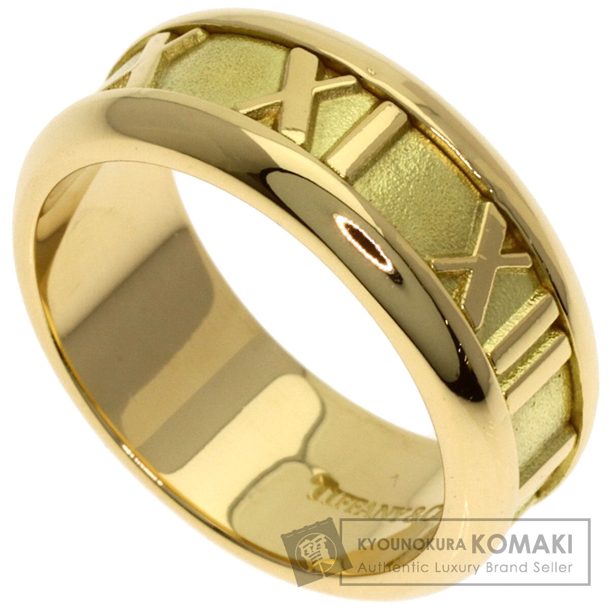 TIFFANY&Co. Atlas Ring K18 Yellow Gold Ladies [Used]
