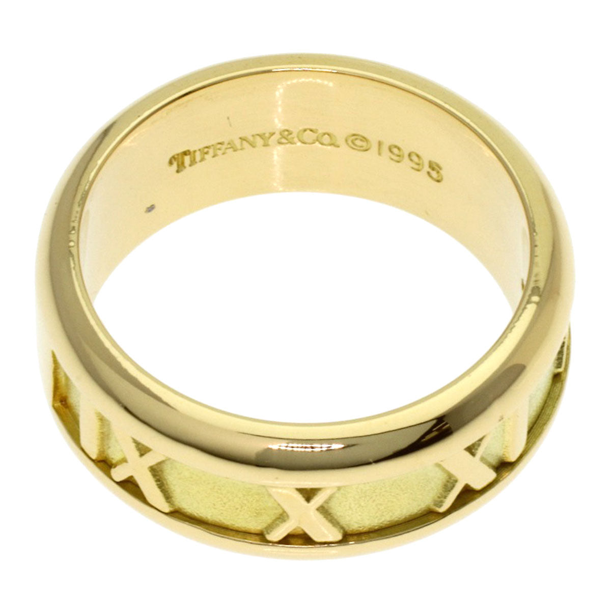 TIFFANY&Co. Atlas Ring K18 Yellow Gold Ladies [Used]