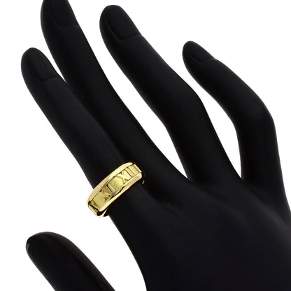 TIFFANY&Co. Atlas Ring K18 Yellow Gold Ladies [Used]