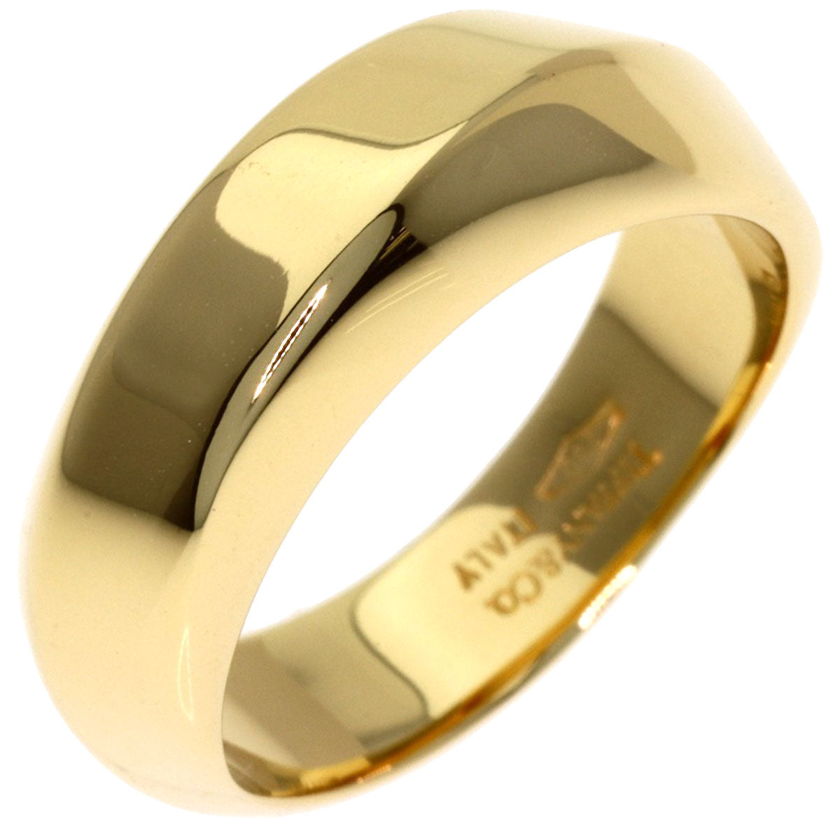 TIFFANY&Co. Knife edge Ring K18 Yellow Gold Ladies [Used]