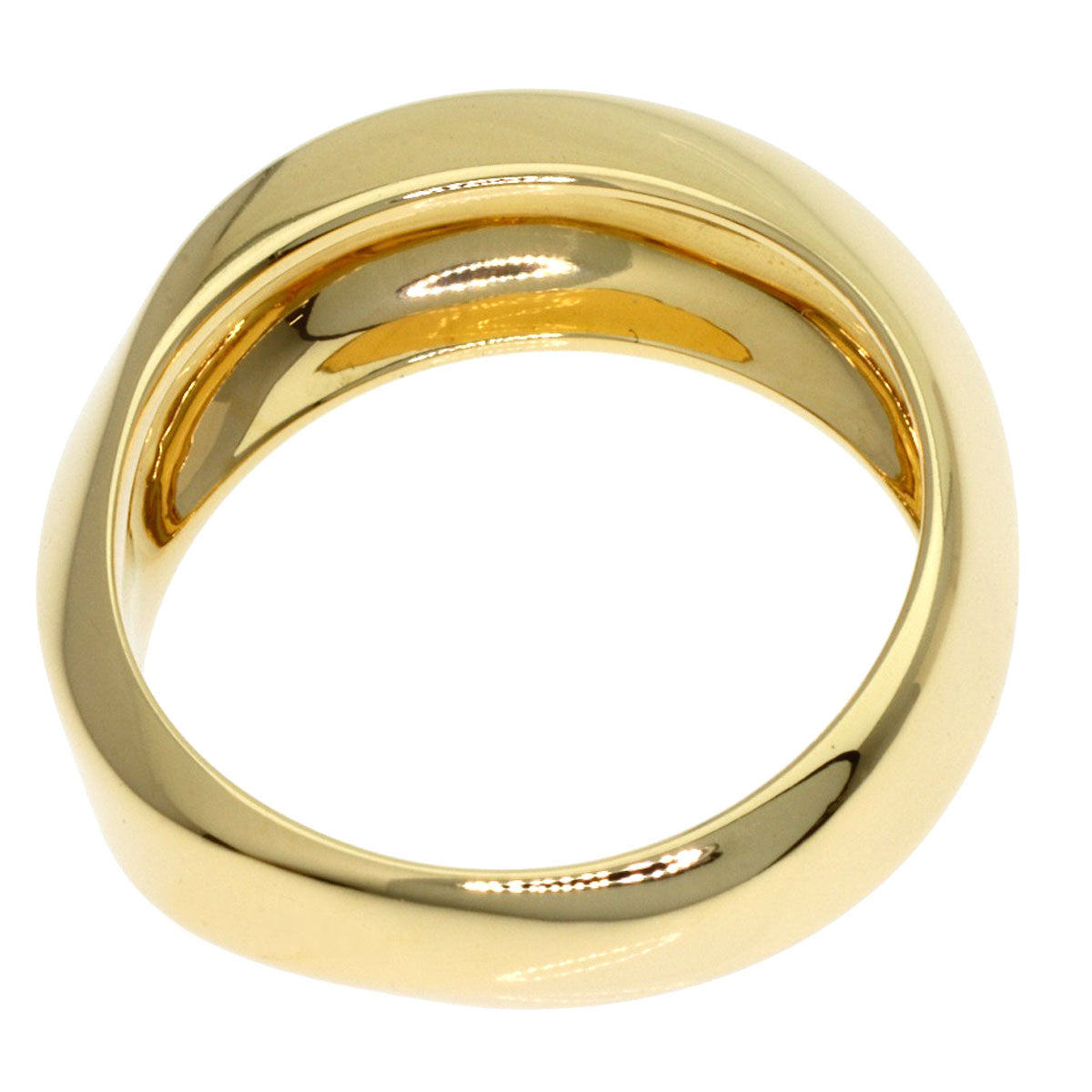 TIFFANY&Co. Knife edge Ring K18 Yellow Gold Ladies [Used]