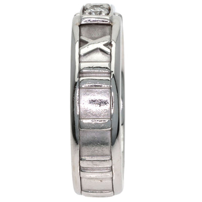 TIFFANY&Co. Atlas 3P Diamond Ring K18 White Gold Ladies [Used]