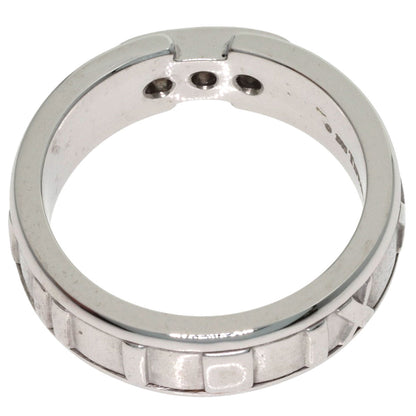 TIFFANY&Co. Atlas 3P Diamond Ring K18 White Gold Ladies [Used]
