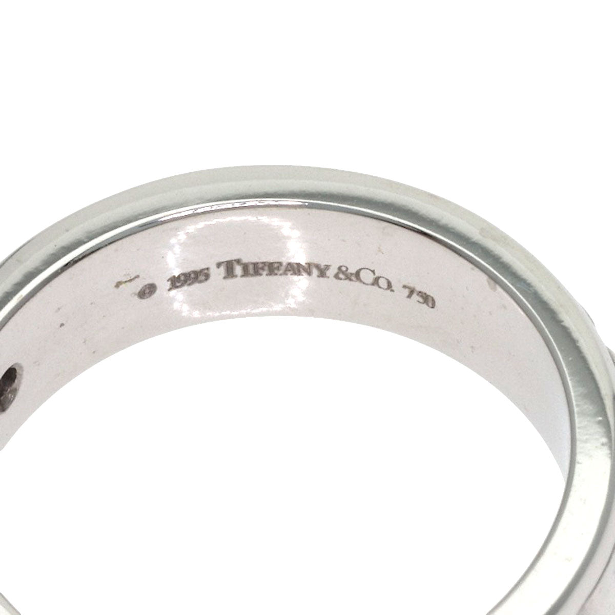 TIFFANY&Co. Atlas 3P Diamond Ring K18 White Gold Ladies [Used]