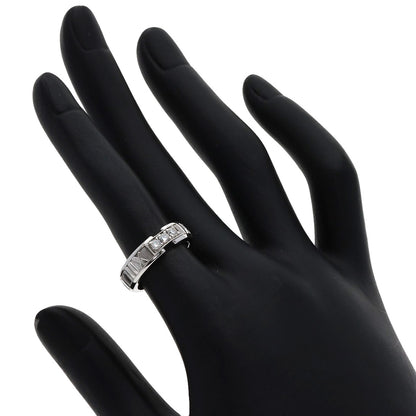 TIFFANY&Co. Atlas 3P Diamond Ring K18 White Gold Ladies [Used]
