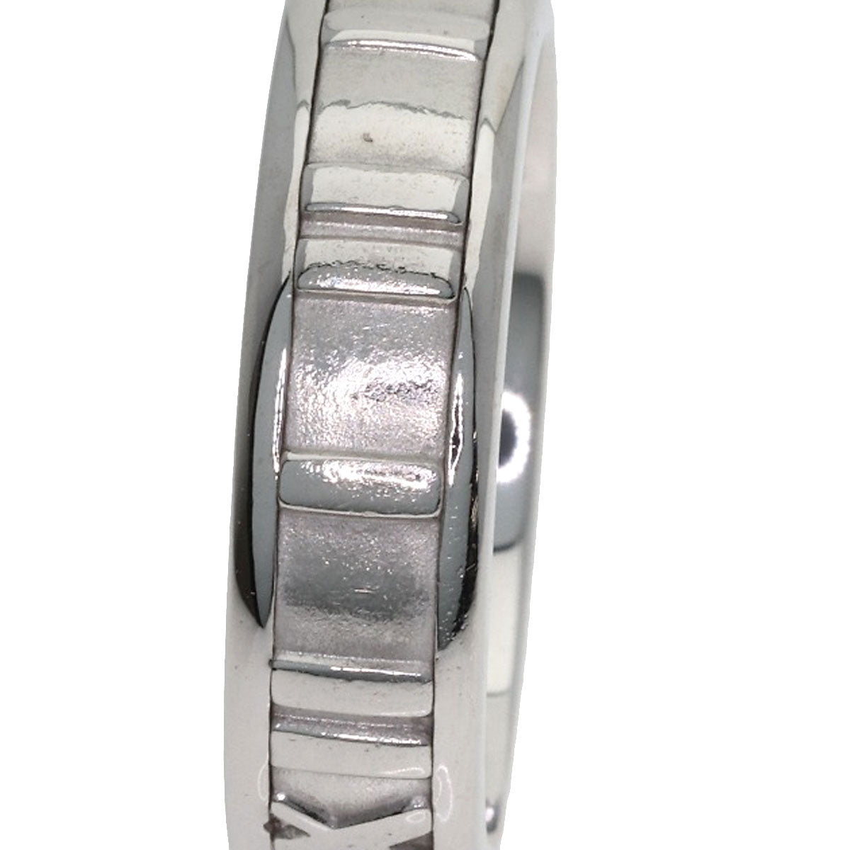 TIFFANY&Co. Atlas 3P Diamond Ring K18 White Gold Ladies [Used]