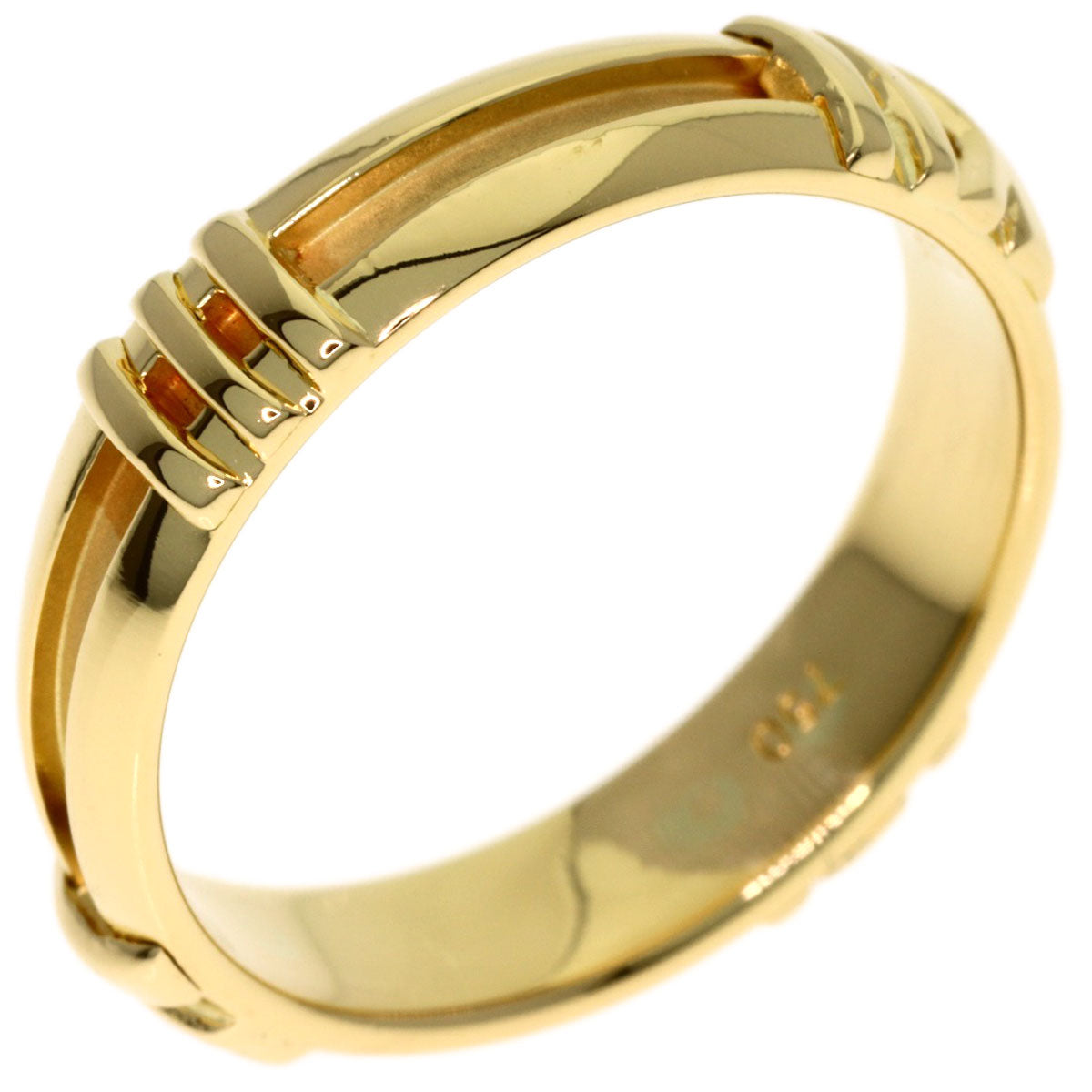 TIFFANY&Co. Atlas Numeric Ring K18 Yellow Gold Ladies [Used]