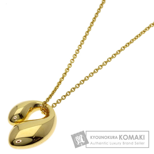 TIFFANY&Co. Double teardrop Necklace K18 Yellow Gold Ladies [Used]