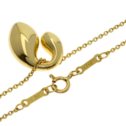 TIFFANY&Co. Double teardrop Necklace K18 Yellow Gold Ladies [Used]