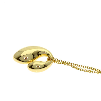 TIFFANY&Co. Double teardrop Necklace K18 Yellow Gold Ladies [Used]