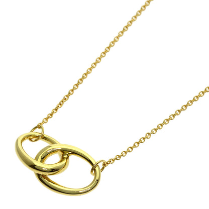 TIFFANY&Co. Double loop Necklace K18 Yellow Gold Ladies [Used]