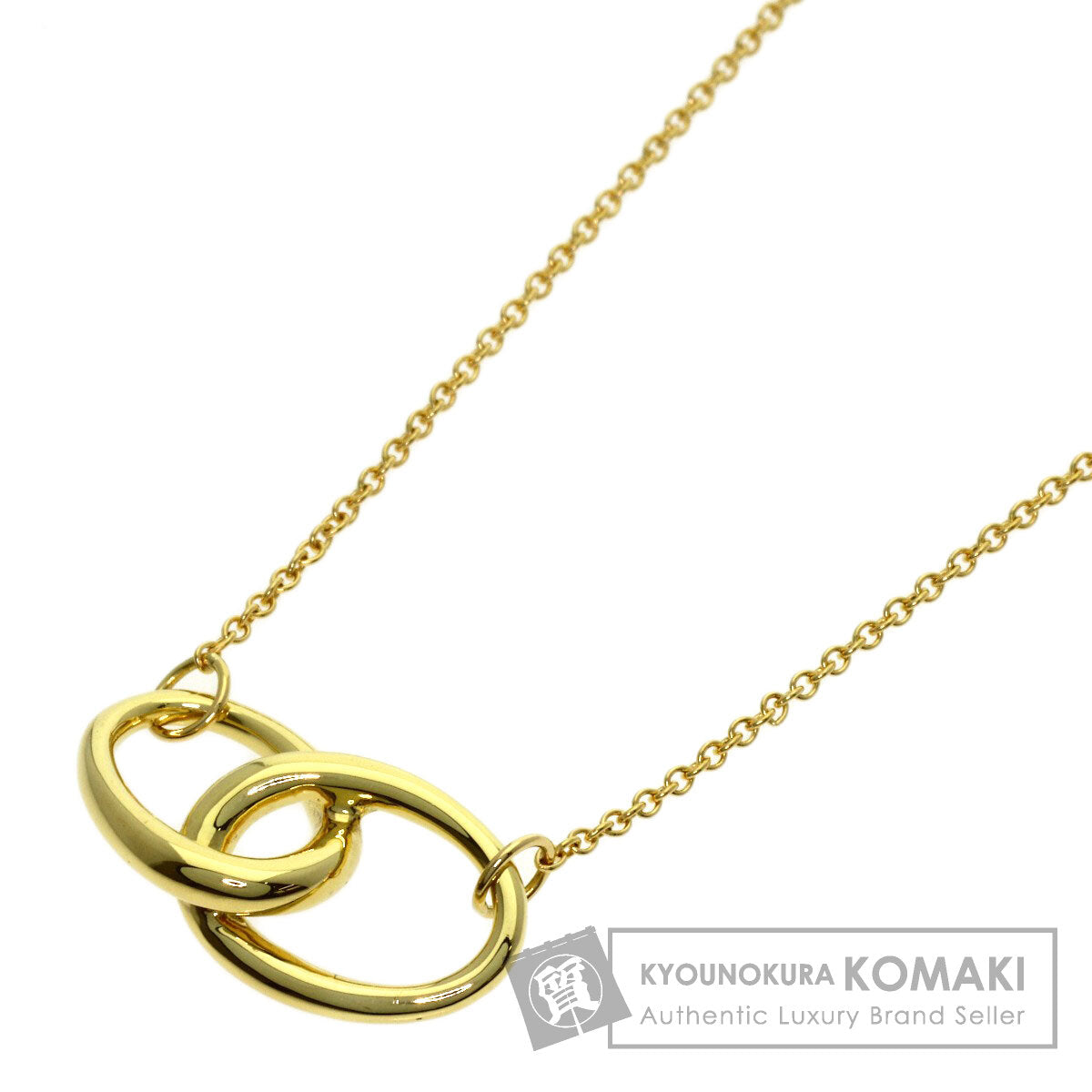 TIFFANY&Co. Double loop Necklace K18 Yellow Gold Ladies [Used]