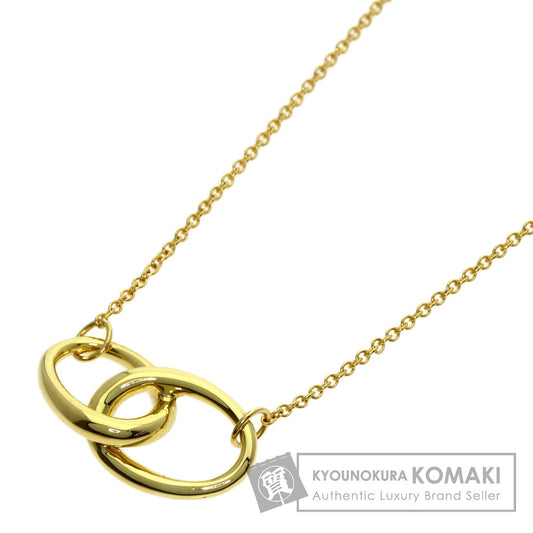 TIFFANY&Co. Double loop Necklace K18 Yellow Gold Ladies [Used]