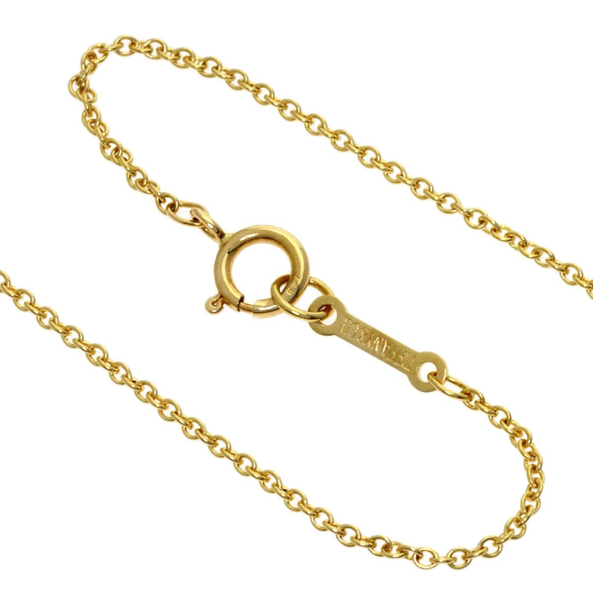 TIFFANY&Co. Double loop Necklace K18 Yellow Gold Ladies [Used]