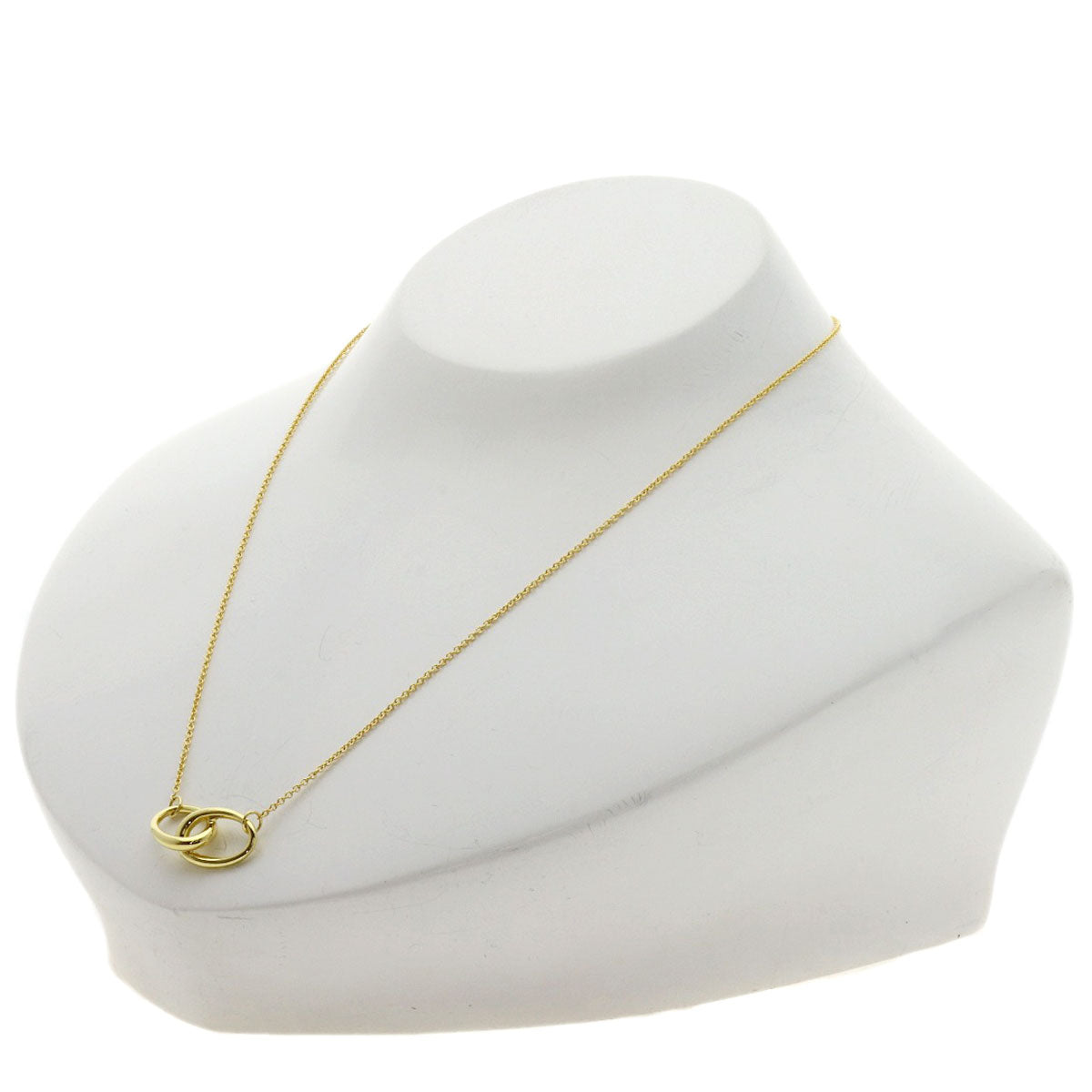 TIFFANY&Co. Double loop Necklace K18 Yellow Gold Ladies [Used]