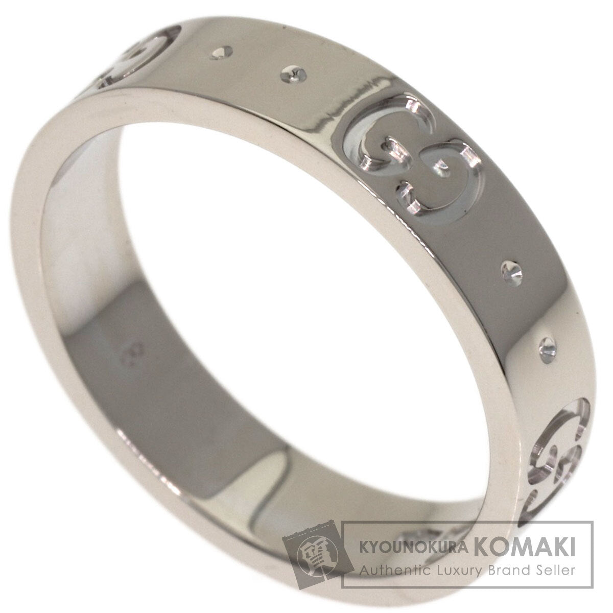GUCCI アイコン #8 Ring K18 White Gold Ladies [Used]