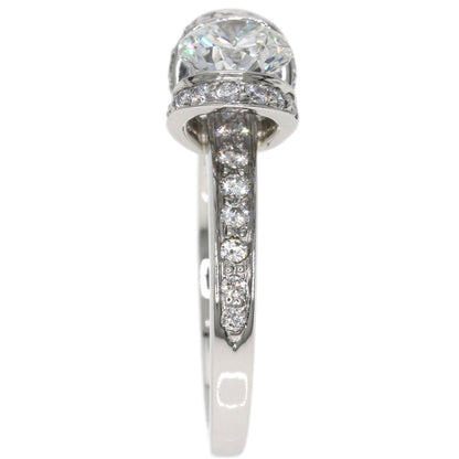 TIFFANY&Co. Ribbon Diamond Ring Platinum PT950 Ladies [Used]