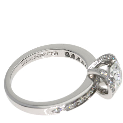 TIFFANY&Co. Ribbon Diamond Ring Platinum PT950 Ladies [Used]