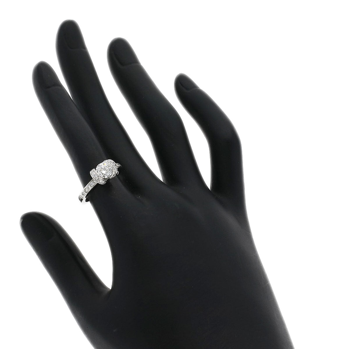 TIFFANY&Co. Ribbon Diamond Ring Platinum PT950 Ladies [Used]