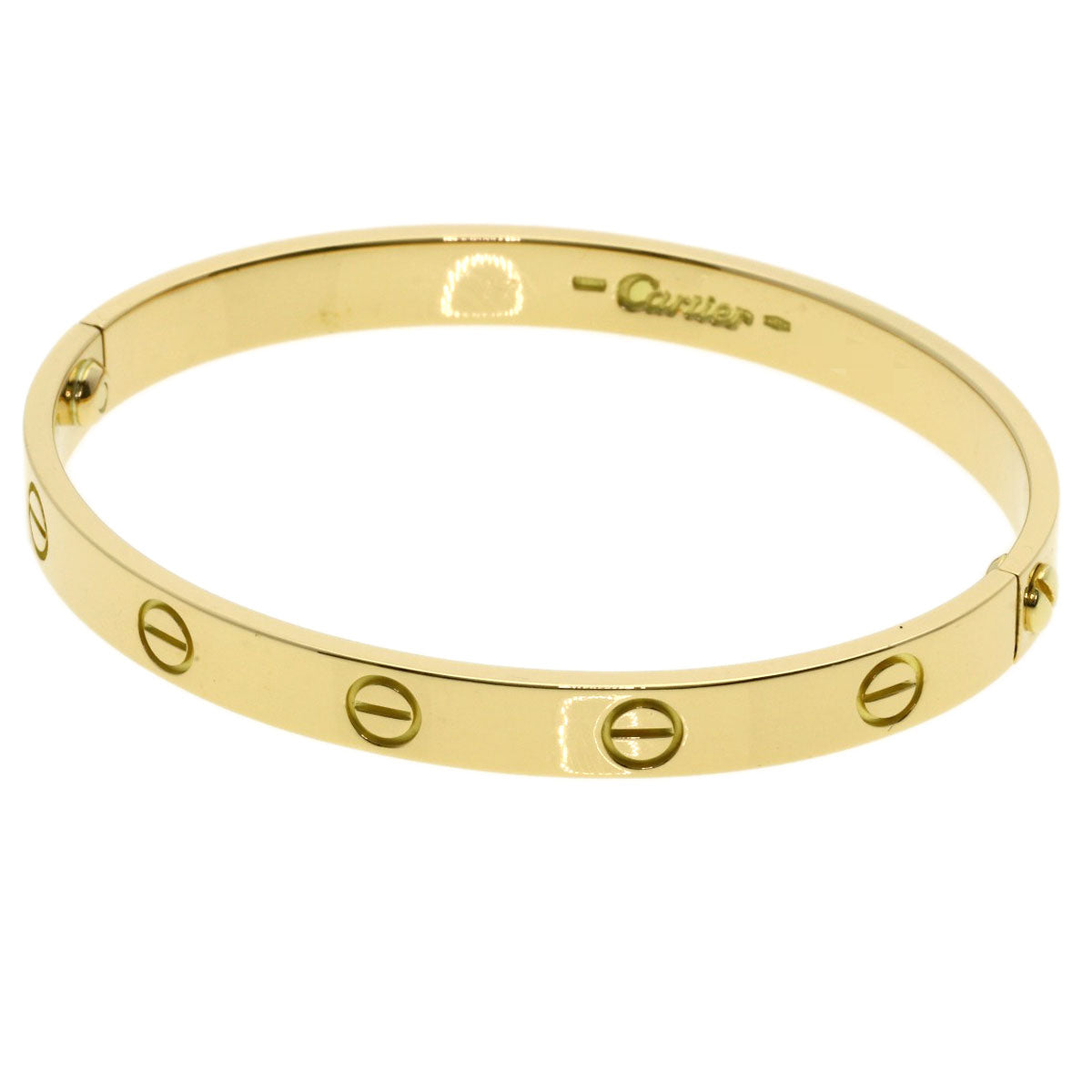 CARTIER LOVE Bracelets without driver #17 Bracelet K18 Yellow Gold Ladies [Used]