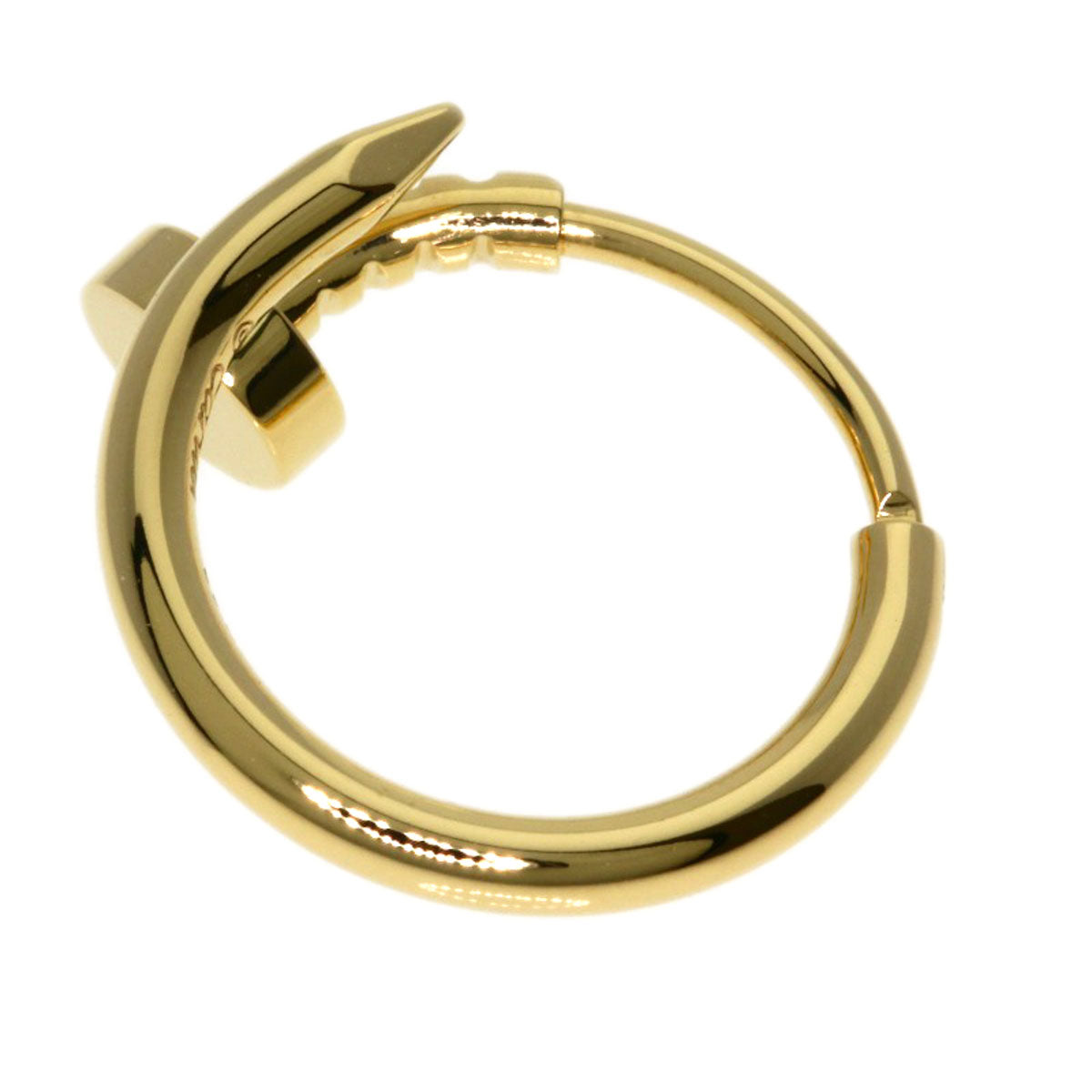 CARTIER Juste un Clou (single earring only) earring K18 Yellow Gold Ladies [Used]