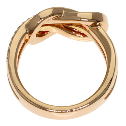 FRED Chance Infini Half Diamond #49 Ring K18 Pink Gold Ladies [Used]