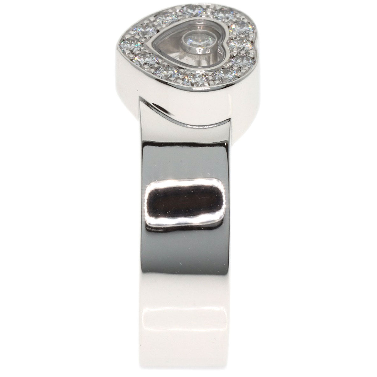 Chopard Happy diamond #15 Ring K18 White Gold Ladies [Used]
