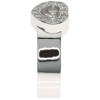 Chopard Happy diamond #15 Ring K18 White Gold Ladies [Used]