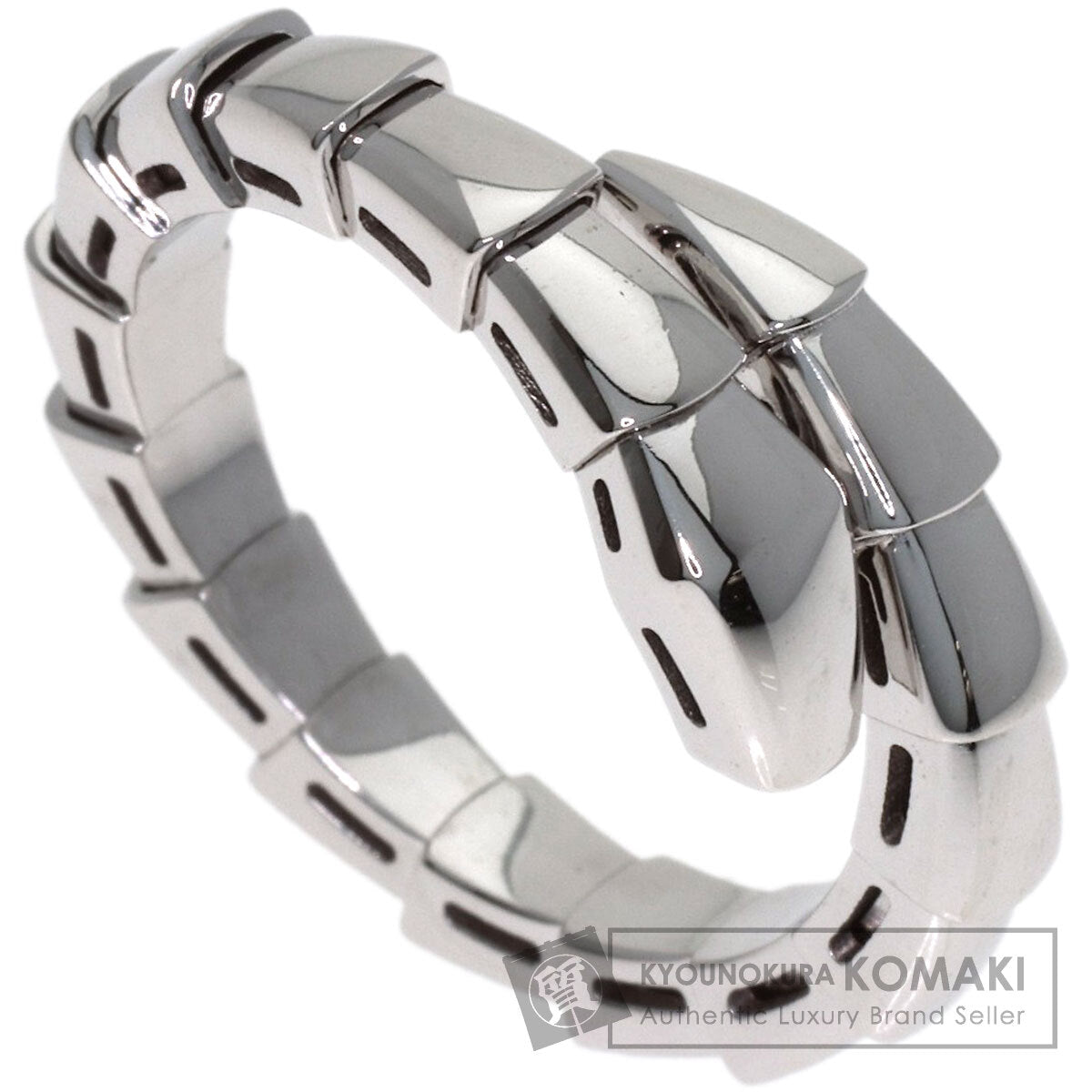 BVLGARI Serpenti Viper M size Ring K18 White Gold Ladies [Used]