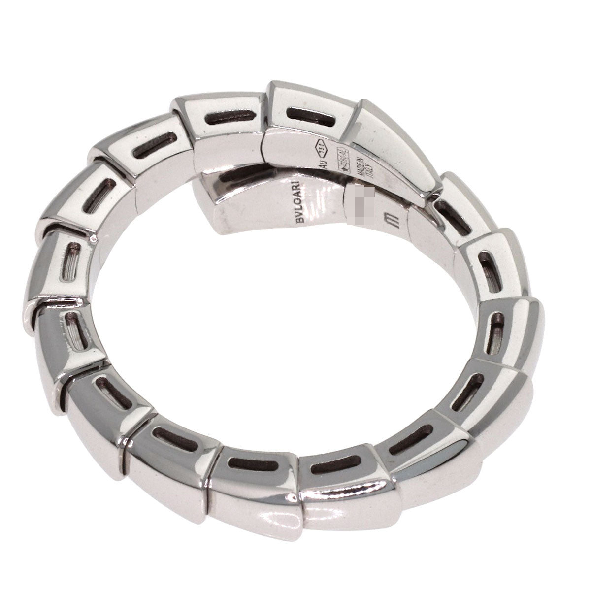 BVLGARI Serpenti Viper M size Ring K18 White Gold Ladies [Used]