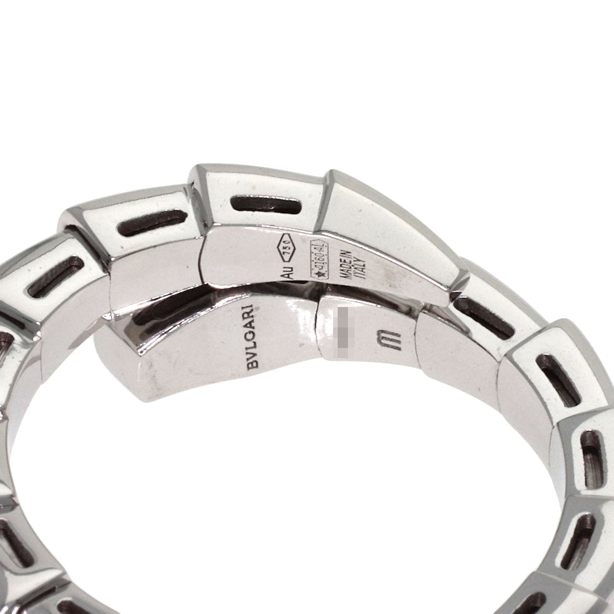 BVLGARI Serpenti Viper M size Ring K18 White Gold Ladies [Used]