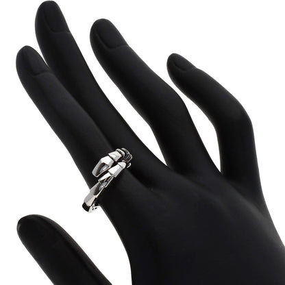 BVLGARI Serpenti Viper M size Ring K18 White Gold Ladies [Used]