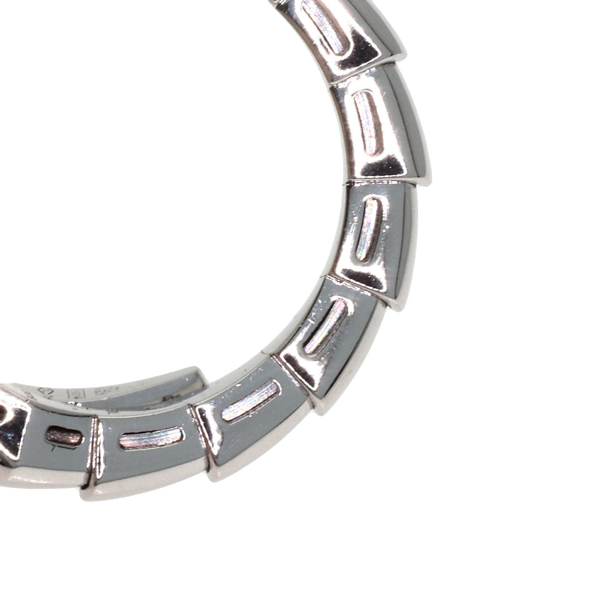 BVLGARI Serpenti Viper M size Ring K18 White Gold Ladies [Used]