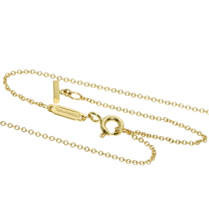 TIFFANY&Co. T Smile Mini Diamond Necklace K18 Yellow Gold Ladies [Used]