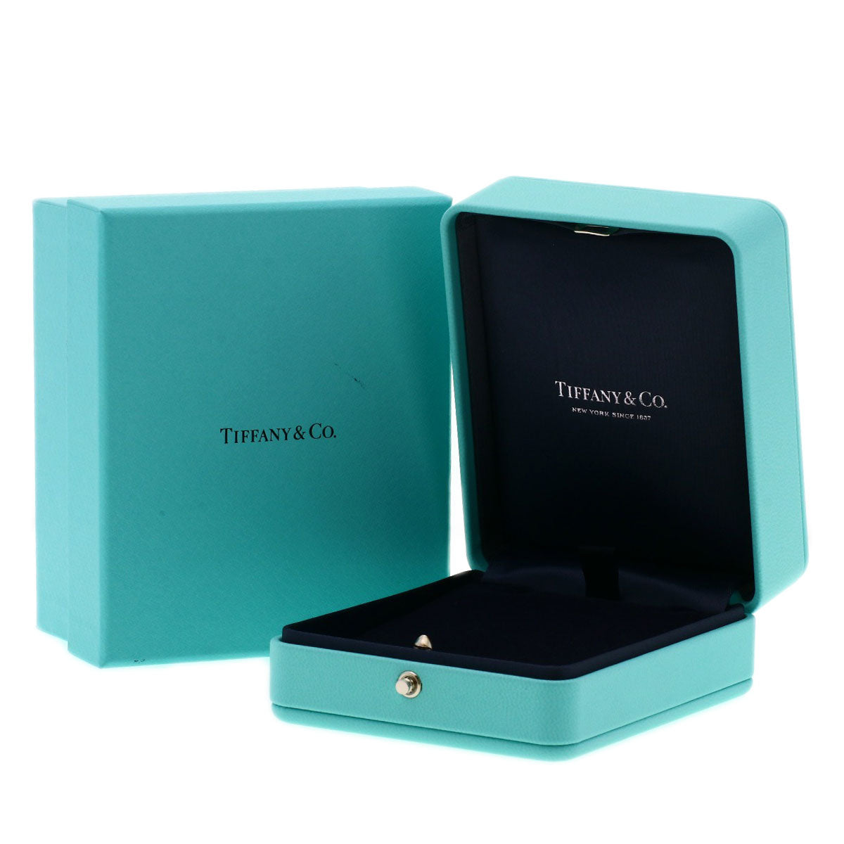 TIFFANY&Co. T Smile Mini Diamond Necklace K18 Yellow Gold Ladies [Used]