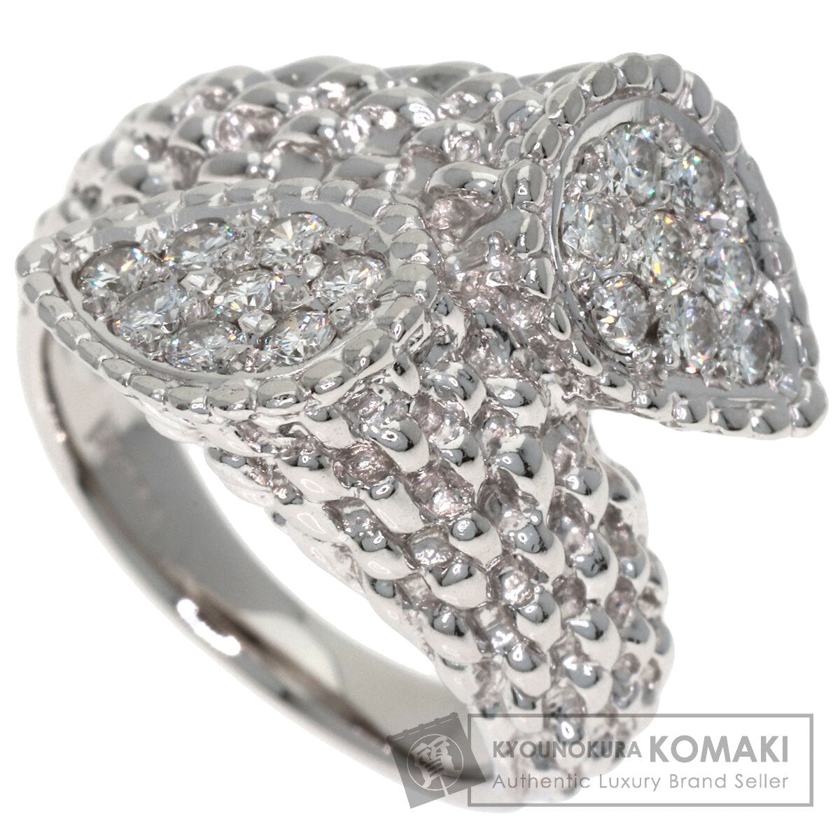 0.5ct Pave Diamond Ring Platinum PT900 16.6g　Ladies